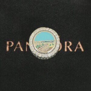 Pandora Emerald Isle Bead Charm Exclusive Travel Pendant S925 Silver with box